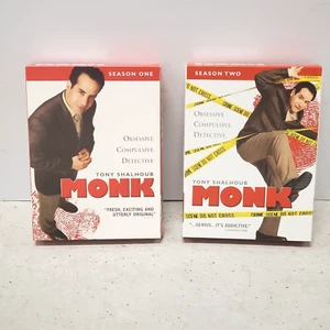 Lot Tony Shalhoub Monk TV Series Season 1 &2 DVD Universal - Picture 1 of 7