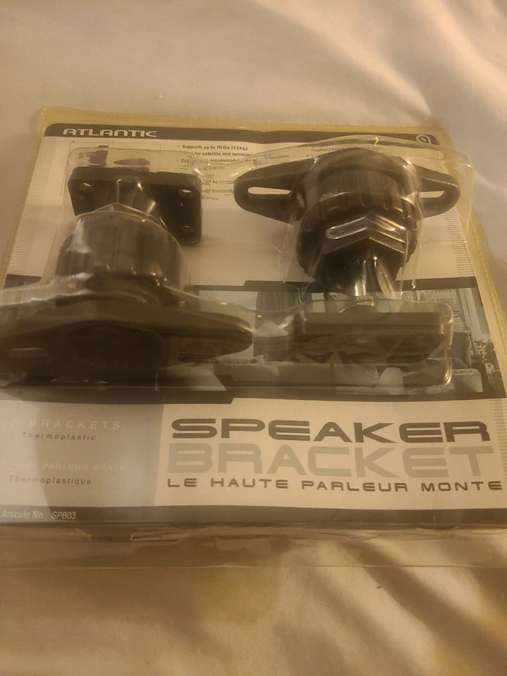  2Pk of Atlantic Satellite & Surround Sound Speaker Mounting Brackets SPB03 NEW  - Image 1 of 4