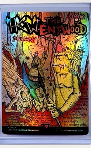 2023 Magic the Gathering LOTR Lord of the Rings Foil #737 Hew the Entwood Poster - Picture 1 of 3