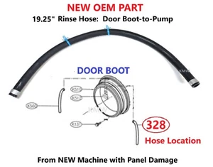 LG Kenmore Washer Door Boot-to-Pump CONNECTOR RINSE HOSE 5214FR4006RM ..WM3360WC - Picture 1 of 3