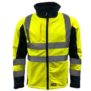 Standsafe reflektierende Hi Vis Soft Shell Arbeitsjacke, wasserdicht - Bild 1 von 4