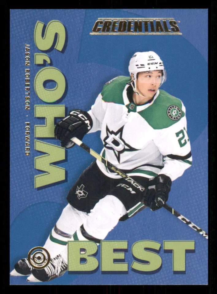 2023-24 Upper Deck Credentials Who's Best #WBJR Jason Robertson - Image 1 of 2
