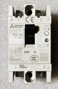 Mitsubishi Leakage protection Circuit breaker MCCB NV50-FAU 30mA 2P 10A - Picture 1 of 1