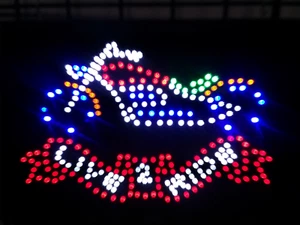 2 pcs Live 2 Ride LED , Store Sign, Window Sign, Club Sign, Business Sign - Picture 1 of 2