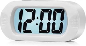 Kids Alarm Clock Large Digital LCD Alarm Clocks with Snooze and Night Light - As - Picture 1 of 12