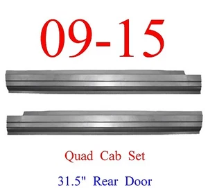 09 15 Juego de paneles basculantes exteriores Ram, cabina y media, camioneta Ram, para puerta trasera de 31,5" - Imagen 1 de 6