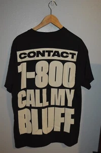 Pusha T "1-800 Call My Bluff... Camiseta It's Almost Dry" Negra AOP Rap Para Hombre XL - Imagen 1 de 4