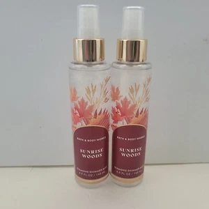 2 PACK - Bath & Body Works SUNRISE WOODS Diamond Shimmer Mist Spray 4.9 oz each - Picture 1 of 4