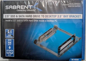 Sabrent BK-HDDH 2.5'' SSD & SATA Hard Drive to Desktop 3.5" Bay Bracket - Picture 1 of 1