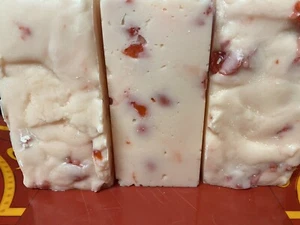 Cherry Cheesecake White Chocolate Fudge *nut free* 1/2 pound - Picture 1 of 3