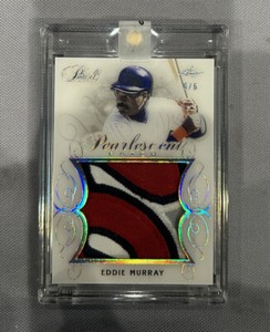 Eddie Murray 2018-19 Leaf Pearl Jumbo Patch /6 Encased 🔥🔥 Orioles SICK