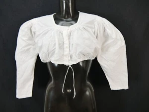 Gr.42 Dirndlbluse weiß Bluse für Dirndl Baumwolle mit Stickerei B10012 - Bild 1 von 4