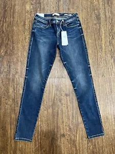 Guess Los Angeles Damenjeans 27 blau niedrig erhöht neu mit Etikett $ 98 - Bild 1 von 6