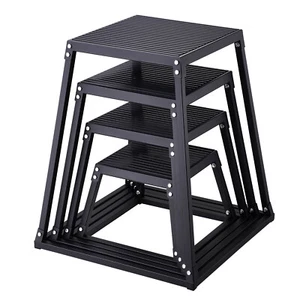 VEVOR 12/18/24/30 Inch Plyometric Jump Box Fitness Exercise Plyo Box Step Cross - Picture 1 of 12