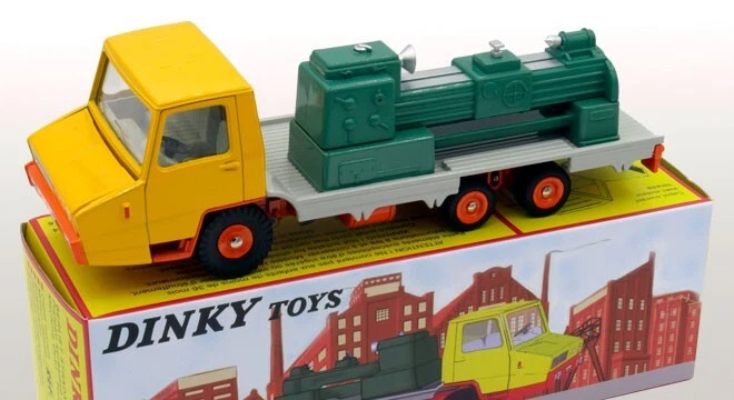 Berliet Stradair Porte Machine-Outil Jaune / Plateau Gris   Ref 569P - Photo 1/1