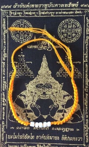 Armband SAI SIN THAI Heilig Gesegnet Mönch Baumwolle Orange STOFF PHA YANT Buddhismus - Bild 1 von 5