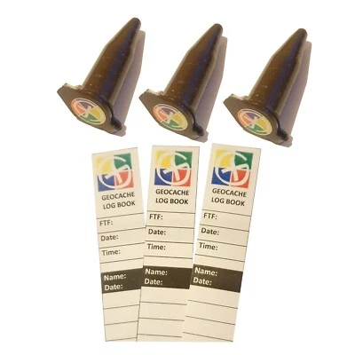 Micro Vial Tubos Geocache 1,5 ml Camuflados con Pegatina y RITR Impermeable Libro de bitácora - Imagen 1 de 4