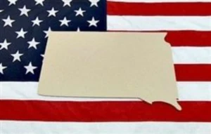 Wood South Dakota Shape, State Cutout, MDF Wood Cutout, Wooden Paintable Craft - Picture 1 of 1