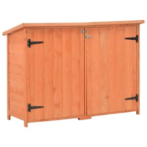 Garden Storage Shed 120x50x91 Wood F3A7 - Picture 1 of 12
