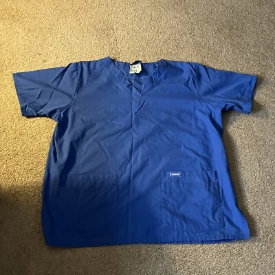 Top médico dental veterinario Landau azul real grande con 2 bolsillos para mujer Foto 1 de 4