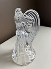 24% Lead Crystal Angel Taper Candle Holder - Christmas Decor - Heavy - Mint