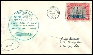 1929 Army air maneuvers at Norton Air Field, Columbus Ohio OH with cachet (15 - Picture 1 of 1