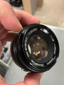 Olympus Zuiko Auto-S 50mm f/1.8 prime Lens For Olympus OM Mount Tested - Picture 1 of 8