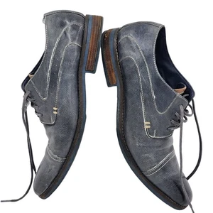 Steve Madden Schuhe Herren 12 Leder Elegant Kappe Zehe Spitze Modern Gentleman Derby - Bild 1 von 13