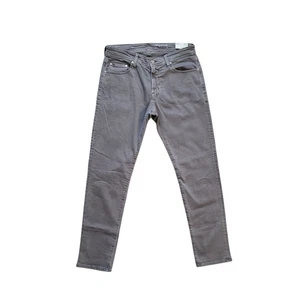 Pantalones de mezclilla AG Adriano Goldschmied Tellis modernos ajustados en gris para hombre talla 32X32 - Imagen 1 de 7
