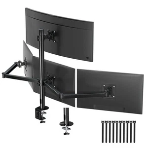 Quad Monitor Mount for 17-32 Inches - Fully Adjustable Heavy Duty 4 Monitor M... - Picture 1 of 9