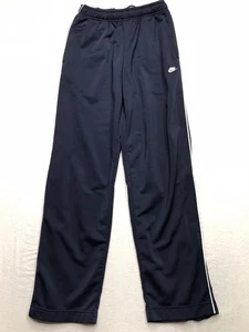 Nike Soccer Warm Up Pants Men S Blue Side Zip Cuffs Poly Performance Drawstring - Picture 1 of 16