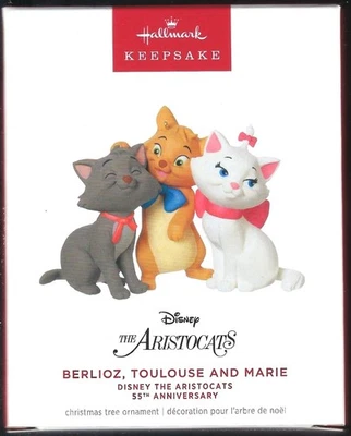 2025 Hallmark Disney The Aristocats 55th Anniversary Berlioz, Toulouse and Marie - Image 1 of 3