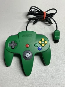 Official Nintendo 64 Controller OEM N64 Color Green Loose Stick 6/10 -SOME WEAR - Picture 1 of 16