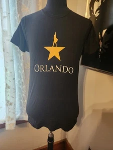 Camiseta OFICIAL Hamilton Broadway Musical Orlando Negra Talla Mediana RARA - Imagen 1 de 2