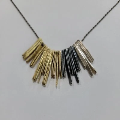 Collar Silpada de plata de ley 925 de latón para colgar  Foto 1 de 4