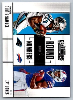 2017 Panini Contenders Round Numbers Curtis Samuel/Zay Jones Carolina - Image 1 of 2