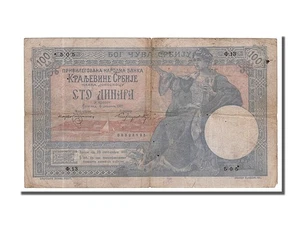 [#153706] Billete, Serbia, 100 Dinara (srebru), 1905, 1905-01-05, en muy buen estado - Imagen 1 de 2