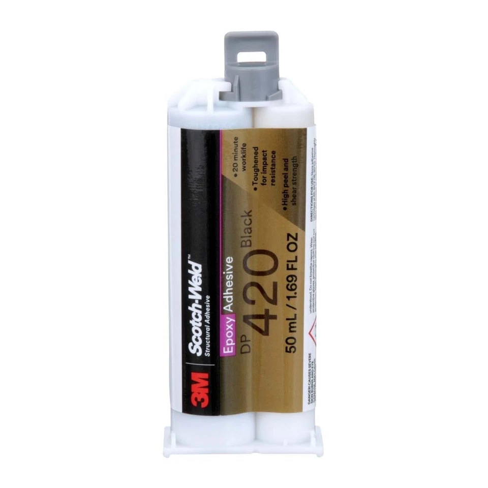 3M 7100148731 Scotch-Weld DP420 Adhesivo Epoxi Negro Duo-Pak 50 ml Foto 1 de 1