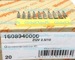 20pcs Weidmuller ZQV 2.5/10 1608940000 Horizontal connector - Picture 1 of 1