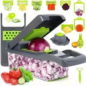 14/16 in 1 Multifunctional Vegetable Chopper Handle Food Grate Food Chopper Vege - Picture 1 of 7