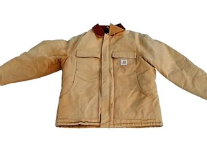 Vintage Carhartt Detroit Jacket Duck Canvas Blanket Lined J001 BRN USA Made - L - Picture 1 of 4
