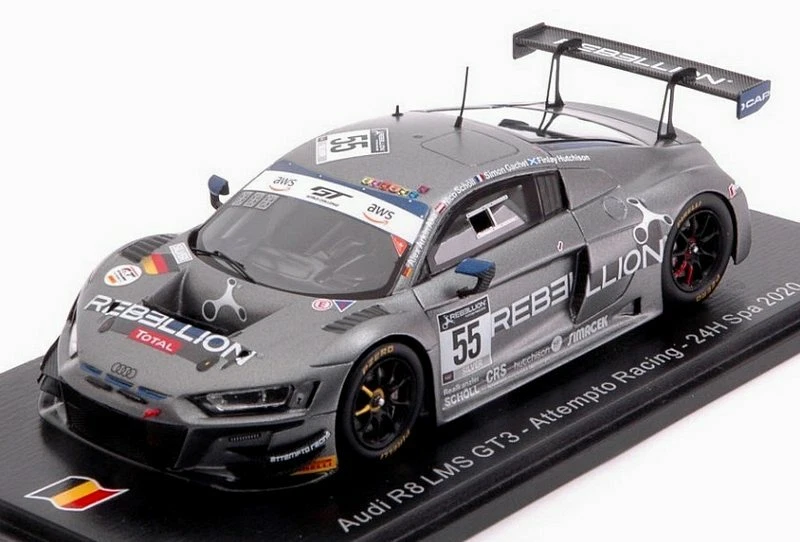 Audi R8 LMS GT3 Spa 2020 Scholl-Gachet-Aka-Hutchison 1:43 SPARK SB414 - Immagine 1 di 1