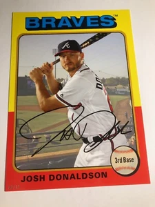 2019 Topps Archives Jumbo 5x7 Josh Donaldson Braves 177 02/10 - Picture 1 of 1