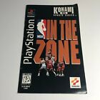 NBA In the Zone SOLO manuale di istruzioni! (Playstation, PS1) Scatola lunga originale 
