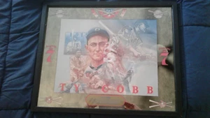 Baseball Seagramme ( Ty Cobb, Babe Ruth, Lou Gherig) Bar Style Spiegel RAR - Bild 1 von 3