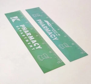 Vintage Kmart Pharmacy Advertising Ruler 2 Logos 7" Translucent Plastic - Picture 1 of 4