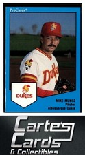 Mike Munoz 1989 ProCards Minor League Team Sets #62  Albuquerque Dukes