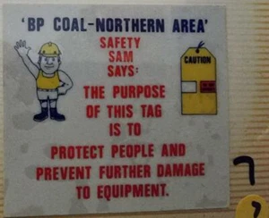 Colliery Sticker clearance BP Coal Northern Area Safety Sam As per image - Bild 1 von 1