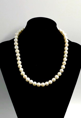 OFF WHITE NUOVO 9 10mm bianco sporco barocco perle d'acqua dolce collana bracciale orecchino set