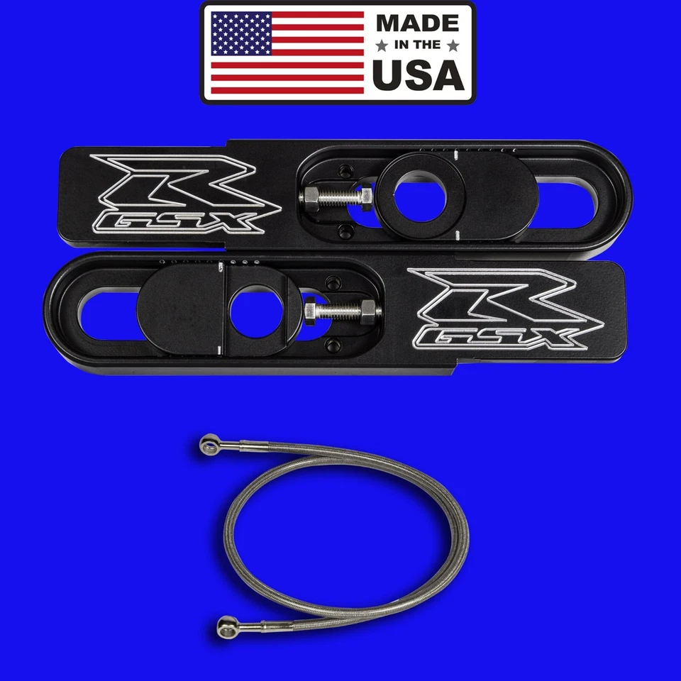 GSXR 600/750 1993-2003 extensiones de basculante y línea de freno "Hecho en Estados Unidos" Foto 1 de 1